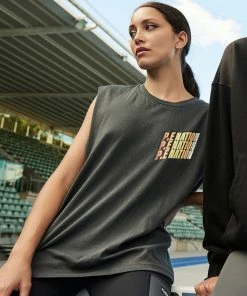 P.E NATION OVERTAKE TANK IN DARK GREY