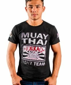 YOKKAO FIGHT TEAM T-SHIRT - BLACK STRIKING