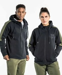 VIRUS YUKON FULL-ZIP HOODIE - OD|GREEN/BLACK