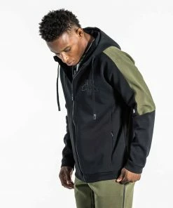 VIRUS YUKON FULL-ZIP HOODIE - OD|GREEN/BLACK