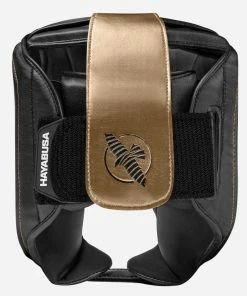 HAYABUSA T3 BOXING HEADGEAR - BLACK/GOLD STRIKING