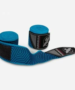 HAYABUSA PERFECT STRETCH HAND WRAPS - BLUE GEO STRIKING
