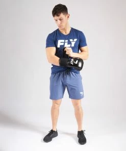 Fly Boxing FLY BIG LOGO T - BLUE STRIKING
