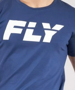 Fly Boxing FLY BIG LOGO T - BLUE STRIKING