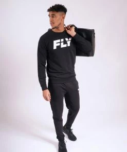 Fly Boxing STRIKING BIG LOGO JUMPER - BLACK
