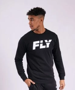 Fly Boxing STRIKING BIG LOGO JUMPER - BLACK