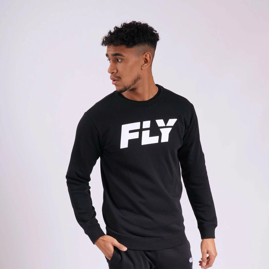 Fly Boxing STRIKING BIG LOGO JUMPER - BLACK