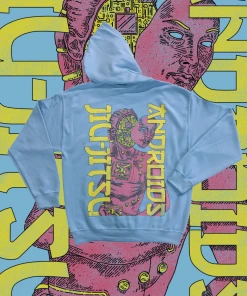 BAIN JIU-JITSU ANDROIDS HOODY - YELLOW/PINK