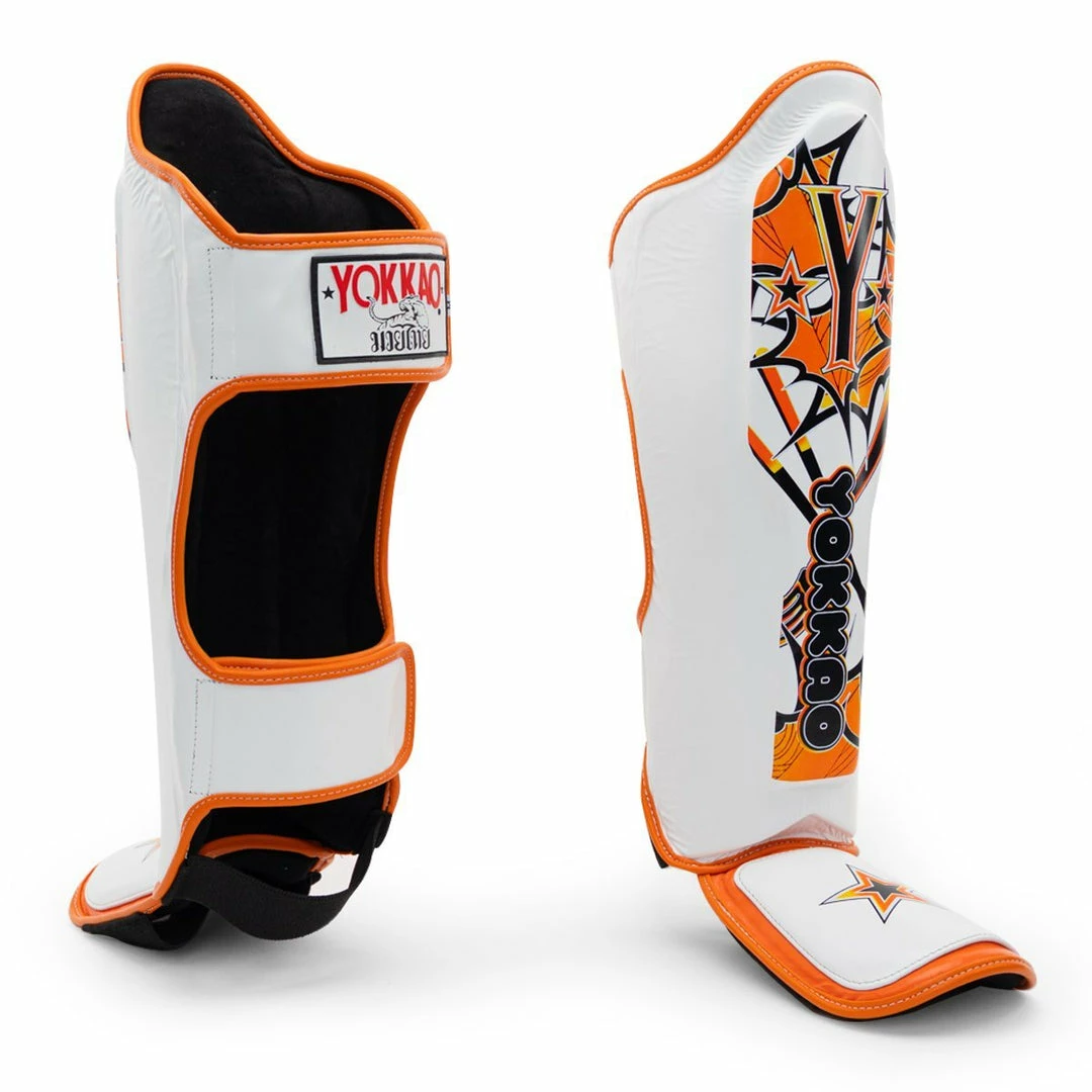 Yokkao PAD THAI SHIN GUARDS - WHITE