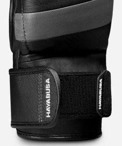 HAYABUSA T3 7oz HYBRID GLOVES - BLACK/GREY STRIKING