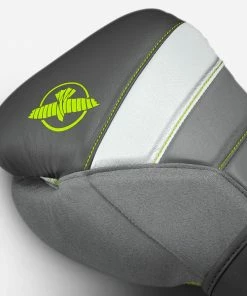 HAYABUSA T3 BOXING GLOVES - CHARCOAL/LIME