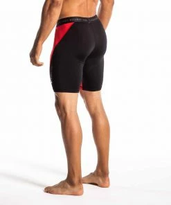 VIRUS CO14.5 COMPRESSION SHORTS - BLACK/RED LASER