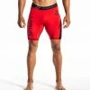 VIRUS CO14.5 COMPRESSION SHORTS - BLACK/RED LASER