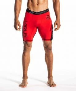 VIRUS CO14.5 COMPRESSION SHORTS - BLACK/RED LASER