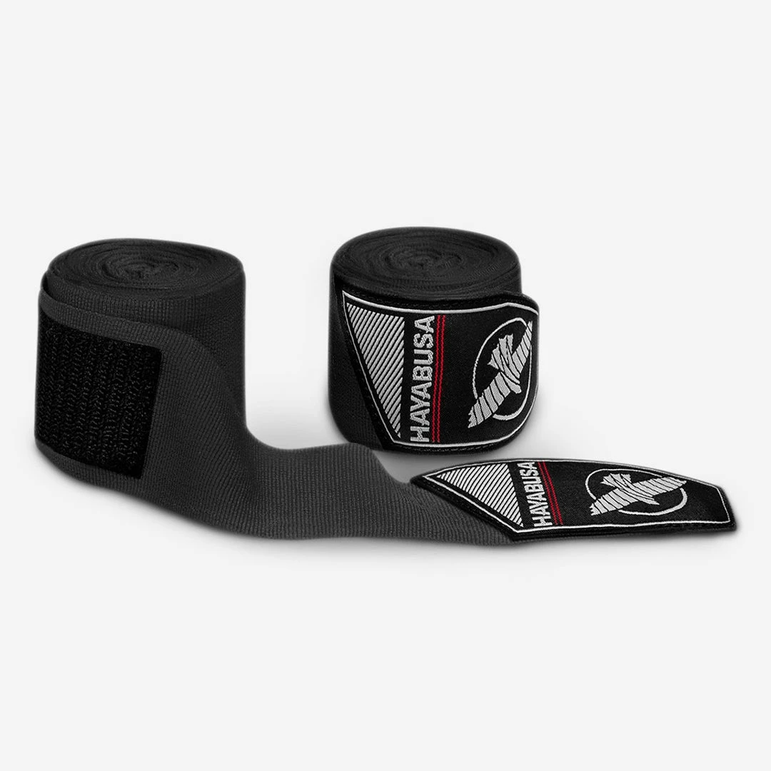 HAYABUSA STRIKING PERFECT STRETCH HAND WRAPS - BLACK