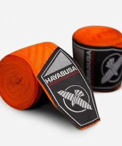 HAYABUSA STRIKING PERFECT STRETCH HAND WRAPS - ORANGE/MAZE