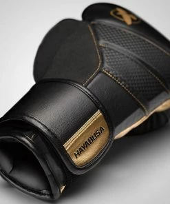 HAYABUSA T3 BOXING GLOVES - BLACK/GOLD