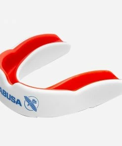 HAYABUSA COMBAT MOUTH GUARD - WHITE/RED STRIKING