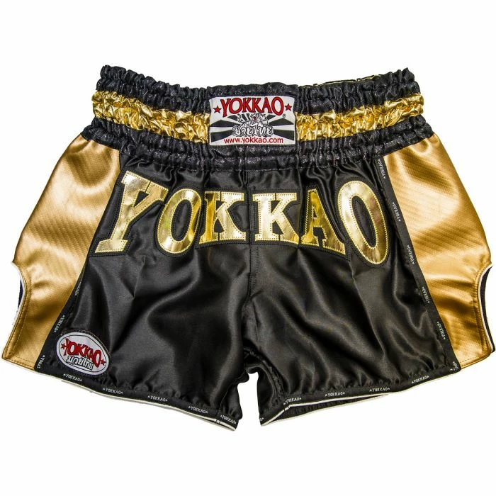 Yokkao CARBON GOLD EDITION MUAY THAI SHORTS STRIKING