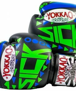 Yokkao SICK MUAY THAI BOXING GLOVES BLUE/GREEN