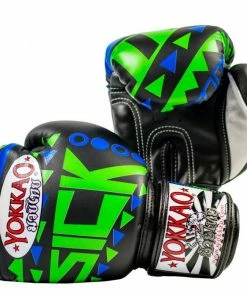 Yokkao SICK MUAY THAI BOXING GLOVES BLUE/GREEN