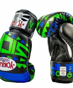 Yokkao SICK MUAY THAI BOXING GLOVES BLUE/GREEN