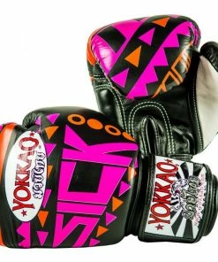 Yokkao STRIKING SICK MUAY THAI BOXING GLOVES ORANGE/PINK