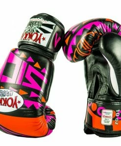 Yokkao STRIKING SICK MUAY THAI BOXING GLOVES ORANGE/PINK