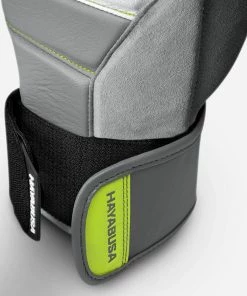 HAYABUSA T3 BOXING GLOVES - CHARCOAL/LIME