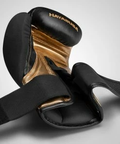 HAYABUSA T3 BOXING GLOVES - BLACK/GOLD