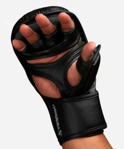 HAYABUSA T3 7oz HYBRID GLOVES - BLACK/GREY STRIKING