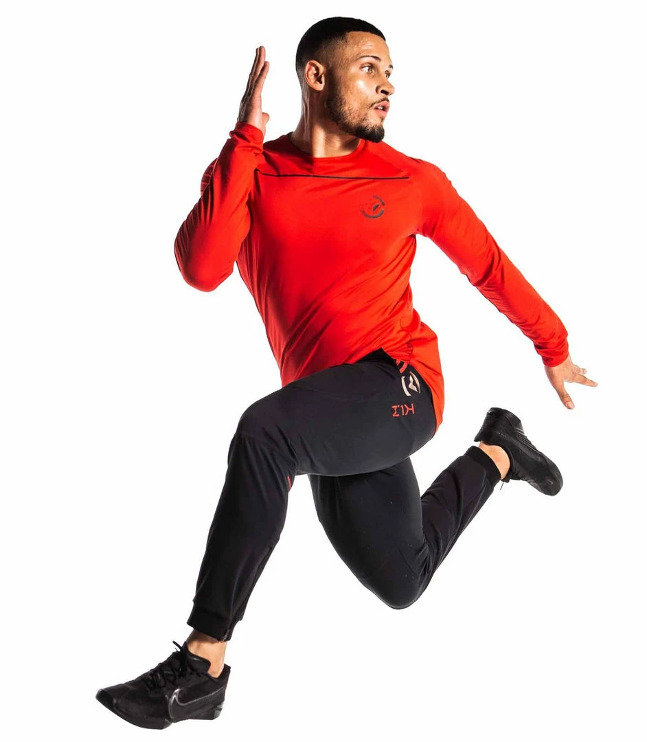 VIRUS KL2 PANTS - BLACK/LASER RED