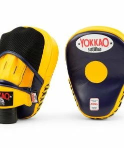 STRIKING YOKKAO FOCUS MITTS CLOSE-FINGER - EVENING BLUE/GOLD FUSION