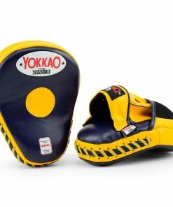STRIKING YOKKAO FOCUS MITTS CLOSE-FINGER - EVENING BLUE/GOLD FUSION