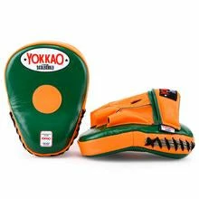 STRIKING YOKKAO FOCUS MITTS OPEN FINGER - EDEN/ORANGE TIGER