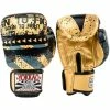 Yokkao HUSTLE GOLD/BLACK MUAY THAI GLOVES