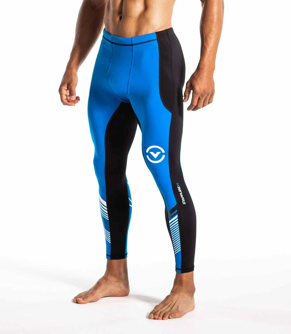 VIRUS GRAPPLING COMPRESSION SPATS - BLACK/BLUE