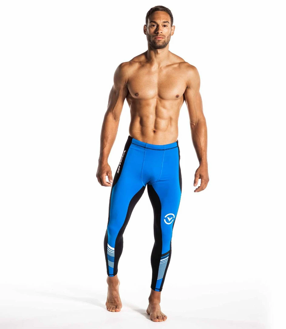 VIRUS GRAPPLING COMPRESSION SPATS - BLACK/BLUE
