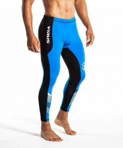 VIRUS GRAPPLING COMPRESSION SPATS - BLACK/BLUE