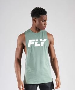 Fly Boxing FLY BIG LOGO TANK - GREEN STRIKING