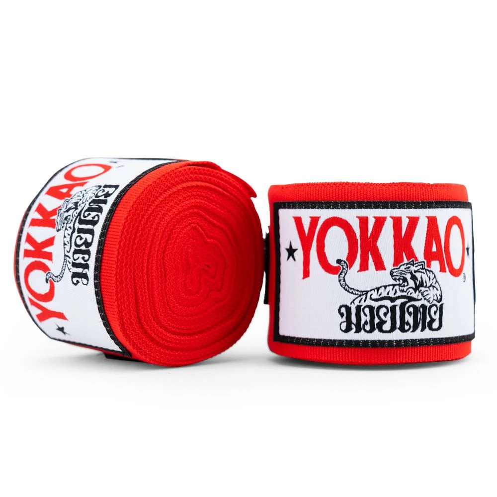 YOKKAO PREMIUM HAND WRAPS RED STRIKING