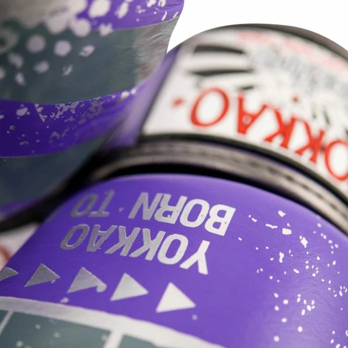 Yokkao STRIKING HUSTLE VIOLET/SILVER MUAY THAI GLOVES