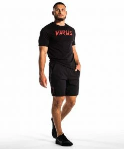 VIRUS ICONX 2 PERFORMANCE SHORTS - BLACK/LASER RED