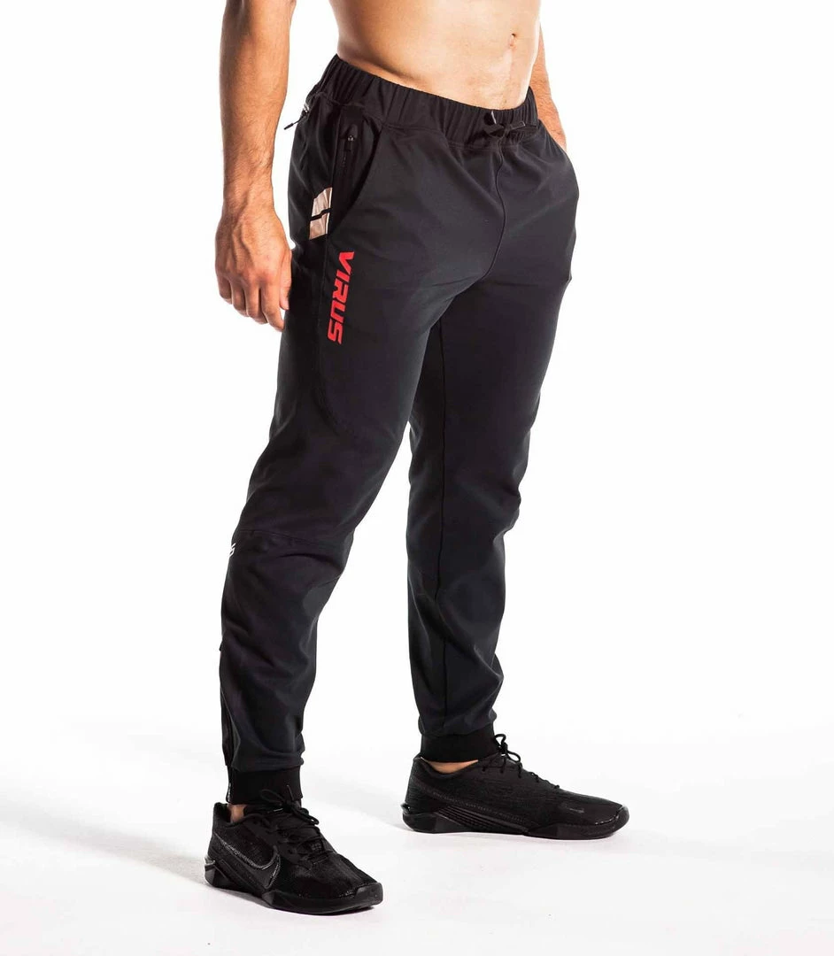 VIRUS KL2 PANTS - BLACK/LASER RED