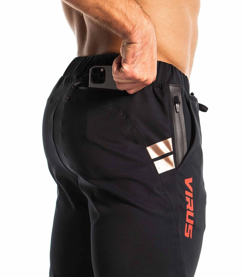 VIRUS KL2 PANTS - BLACK/LASER RED