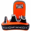 STRIKING YOKKAO CURVED KICKING PADS NEON ORANGE