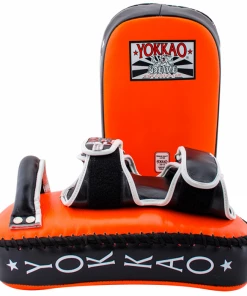 STRIKING YOKKAO CURVED KICKING PADS NEON ORANGE