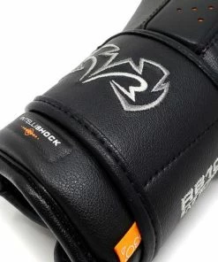 RIVAL BOXING STRIKING RIVAL RB10 INTELLI-SHOCK BAG GLOVES - BLACK