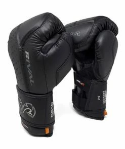 RIVAL BOXING STRIKING RIVAL RB10 INTELLI-SHOCK BAG GLOVES - BLACK