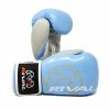 RIVAL BOXING STRIKING RIVAL RB7 FITNESS PLUS BAG GLOVES - BABY BLUE/GREY